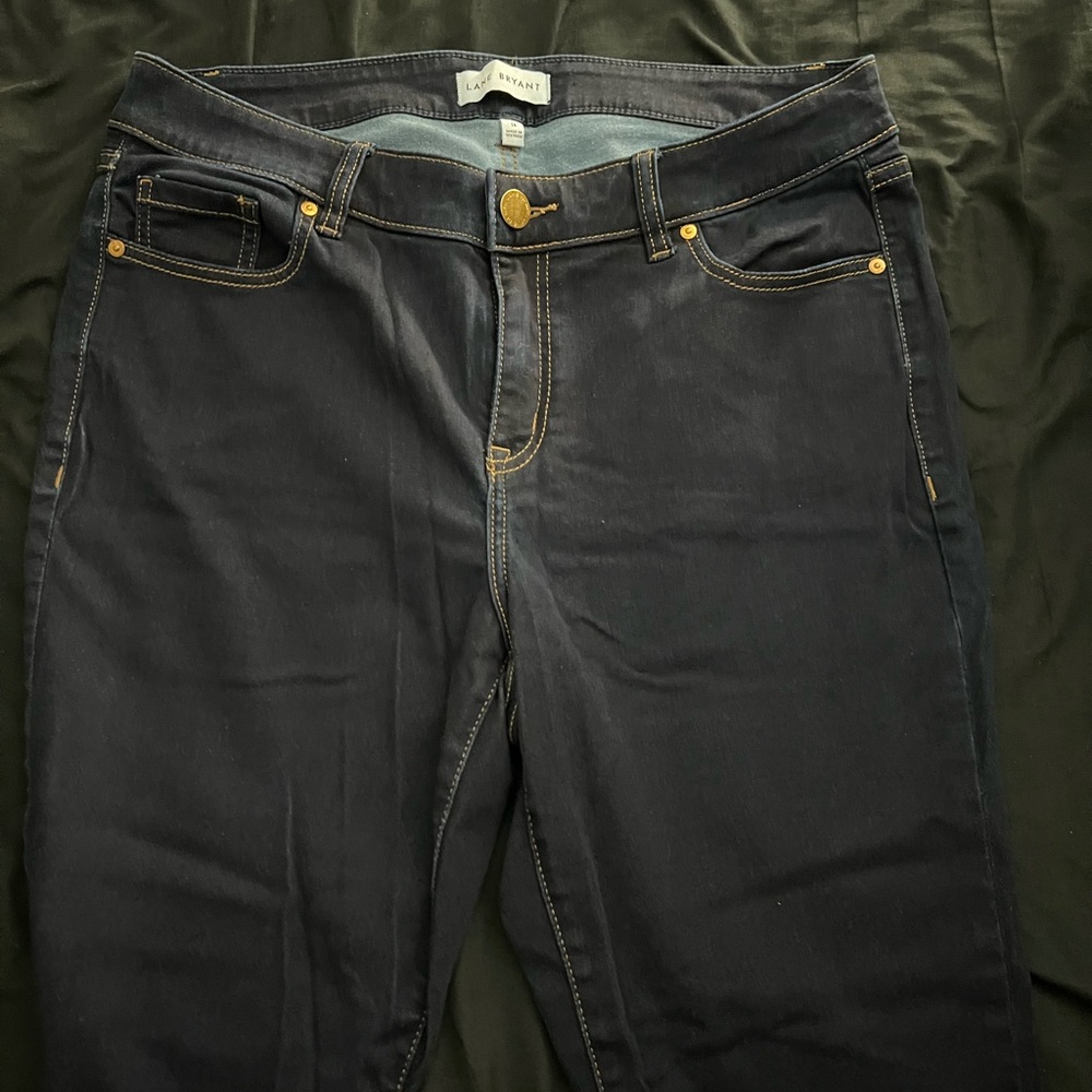 Lane Bryant Dark Indigo Straight Leg Jeans
